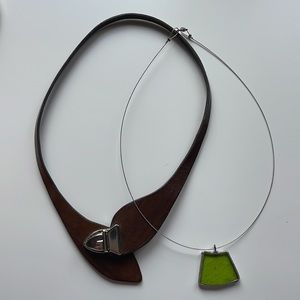 Two choker necklaces